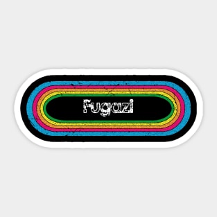 fugazi ll rainbow retro Sticker